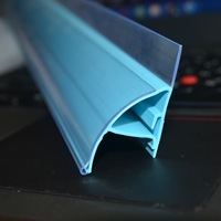 Porte-étiquettes en plastique pet avec déflecteur, profil en extrusion de PVC, affichage de prix, porte-étiquette pour étagère de supermarché