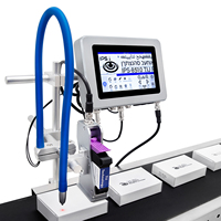 Máquina de Codificación Industrial por Inyección de Tinta TIJ IPS-8610 con Transportador, Impresora de Fecha de Caducidad y Número de Lote en Línea para Botellas y Bolsas de Plástico