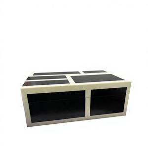 Caja de Joyería Moderna de Resina Blanca y Negra para Decoración del Hogar y Regalos - Product Image 1