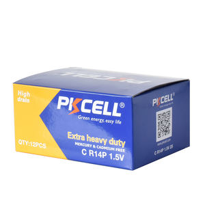 แบตเตอรี่ R14P ขนาด C UM-2 แบตเตอรี่แห้ง 1.5V ซิงค์คาร์บอน สำหรับของเล่น - Product Image 3