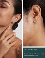 Bijoux fantaisie 316L acier chirurgical Arete oreille Piercing Helix boucles d'oreilles hypoallergénique cubique zircone oreille anneaux CZ boucles d'oreilles