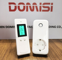 Nouveau Design Mural Numérique Chambre Sans Fil Thermostat Prise Automatiquement ON/OFF Chauffage ou Dispositifs De Refroidissement Comme Température Préréglée,