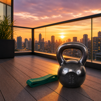 Kettlebell en fonte massif CAP Barbell pour usage commercial avec poignée large |   Plusieurs options
