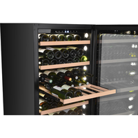 Réfrigérateur à vin VI180S 163 bouteilles à refroidissement rapide avec compresseur professionnel, acier inoxydable, écran de contrôle de la température LED