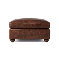 Canapé convertible classique rétro pour salon, ensemble de canapés sectionnels de luxe en cuir, avec accoudoirs roulés en cuir, pour hôtel et maison
