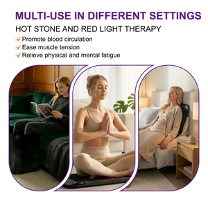 Luxuryade A900 <span class=keywords><strong>Bio</strong></span> PEMF Ferninfrarot-Heizmatte mit Photonen-Rotlicht, Edelstein-Therapie-Massage, Amethyst-Kristall-Pad - Product Image 5