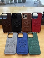 Nouveau Design PU Cuir Motif Invisible Téléphone étui pour iphone 17 Pro Max 16 Pro Luxe Type Téléphone Couverture pour Samsung S25 ULTRA