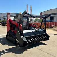 Tonlita Track Loader Skid Steer Forest tricher Compact cingoli manici ad alto flusso Skid Steer per la silvicoltura