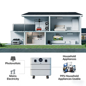 ระบบกักเก็บพลังงาน LiFePO4 51.2V 10-20Kw สำหรับใช้ในครัวเรือน ระบบผลิตไฟฟ้าพลังงานแสงอาทิตย์แบบออฟกริด พร้อมตู้แบตเตอรี่และอินเวอร์เตอร์ในตัว - Product Image 3