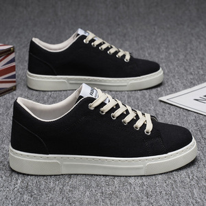 Zapatillas casuales deportivas de lona de estilo coreano para hombre, con punta redonda y cierre de cordones, a la moda, para estudiantes, novedad primavera 2026 - Product Image 3