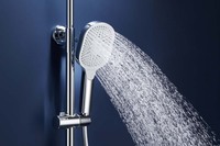 Support haut de gamme poignée thermostatique laiton contemporain et corps PPA 4 poignées ensemble de douche de salle de bain robinet