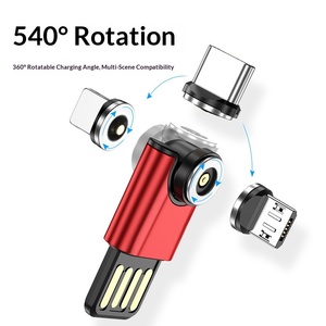 <span class=keywords><strong>Adaptador</strong></span> Magnético Mini de 540 Grados, Nuevo, USB para Micro USB Tipo-C, Portátil, Tres en Uno, Modelo A10M01, Sin Material - Product Image 4