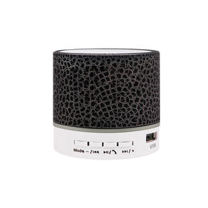 Mini haut-parleur sans fil à texture craquelée, lumière RVB dynamique clignotante, lecture multimédia TF USB, subwoofer stéréo portable en forme de cylindre, cadeau - Product Image 5