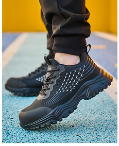 Men's Women Winter Work Safety Shoes Lace-Up Slip-On Anti-Slip Mesh Casual Lightweight Breathable Low-<b>Top</b> - Product Image 4