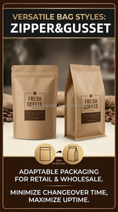 <span class=keywords><strong>Machine</strong></span> d'emballage horizontale multifonction pour sachets préformés, compatible avec les sachets à fermeture éclair <span class=keywords><strong>et</strong></span> les sachets stand-up, pour grains de café <span class=keywords><strong>et</strong></span> poudre de café - Product Image 3