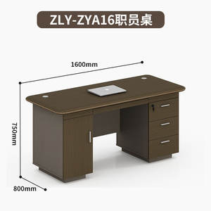 Dayanıklı modüler Modern Panel yönetici ofis masası koltuğu basit l-şekilli bilgisayar masası çekmeceli ev kullanımı çalışma masası ofis - Product Image 5