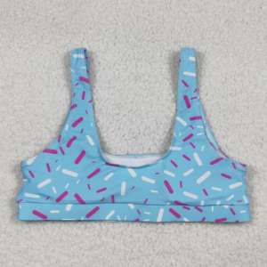 S0576 RTS Tenues d'été en coton pour femmes adultes, imprimé crème glacée bleue, vente en gros, vêtements pour femmes adultes, bas de tenue d'été - Product Image 3