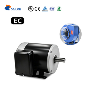 Moteur à aimants permanents CC sans balais 1/3 CV, efficacité IE3, étanchéité IP54, double tension 115V 230V pour ventilateurs industriels - Product Image 1
