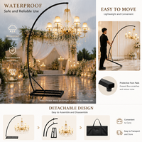 Lampe suspendue LED étanche d'extérieur, style européen vintage, abat-jour en tissu jaune citron décoratif pour cours et jardins