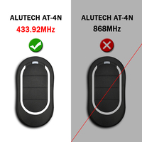 Alutech AT-4N AT 4N porte-clés de porte de Garage pour porte de barrière, télécommande, émetteur 433.92MHz