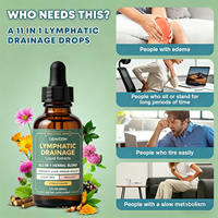 Compléments Liquides Oraux à Base de Plantes pour Drainage Lymphatique, Vente en Gros, Marque Privée, ISO GMP, Direct Usine