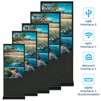 Affichage numérique sur pied ultra-plat personnalisé de 32 à 65 pouces avec Android 4K pour centre commercial, commerce de détail, hôtel et exposition