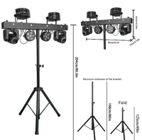 Ensemble DJ portable, éclairage de scène LED, équipement DJ disco, système d'éclairage DJ tricolore avec support