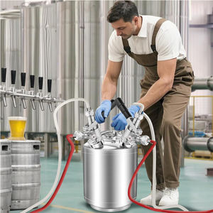 Erogatore portatile SS 6L/10L/19L Cornelius alla spina per fusto di birra con 2 accoppiatori Sankey A/G/D/S - Product Image 5