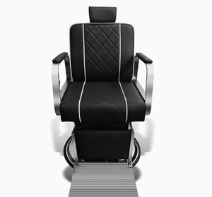 High-end men's barber chair - rotatable and adjustable vintage-style large chair for hair <b>styling</b> salon oil <b>head</b> shaving - Product Image 3