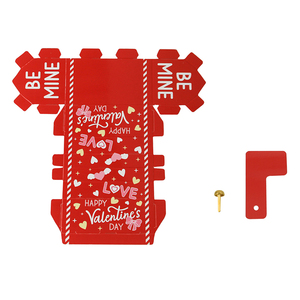 Scatola di cibo in cartone bianco di nuovo Design <span class=keywords><strong>per</strong></span> caramelle al cioccolato Logo personalizzato fuste forma di san valentino con Logo personalizzato - Product Image 4
