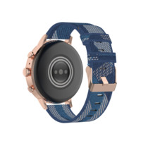 Tali Jam Tangan Nilon Kepang 18Mm untuk Garmin Vivomove 3S/Vivoactive 4S untuk Jam Tangan Mi Aksesori Jam Tangan Pintar