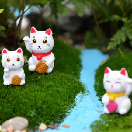 Hars kawaii Ornament fairy Tuin miniaturen Kids Speelgoed Thuis terrarium resin craft [} groothandel miniatuur hello kitty beeldjes