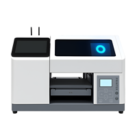 Nouvelle imprimante jet d'encre UV intelligente A4 compacte avec écran tactile de 7 pouces, machine d'impression sur cuir entièrement automatique, compatible Wi-Fi pour les entreprises