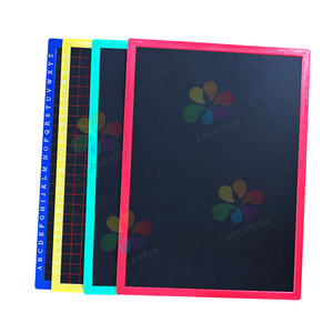 Tableau noir de <span class=keywords><strong>craie</strong></span> d'<span class=keywords><strong>ardoise</strong></span> des prix bon marché de dessin d'école pour des enfants panneau noir de petite taille de double face matériel de MDF avec le logo personnalisé - Product Image 3