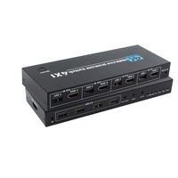 Conmutador KVM Hardrock 4X2 con Entradas USB 2.0, 4 Puertos, Pantalla Dividida, Operación de Pantalla Cruzada 4K30Hz, Certificado FCC/CE/RoHS, en Stock