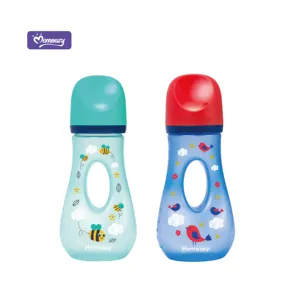 Momeasy母乳奶瓶母乳喂养穿孔PP奶瓶，带慢流乳头，不含BPA