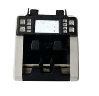 Machine de comptage multi-devises 2pocket 2CIS avec lecture du numéro de série, comptage et tri des billets mixtes, et imprimante intégrée