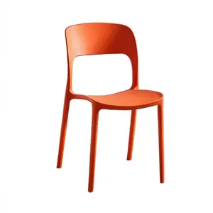 Ucuz ev mobilya beyaz polipropilen Sillas Modern istiflenebilir Pp mutfak restoran Cafe plastik yemek sandalyesi