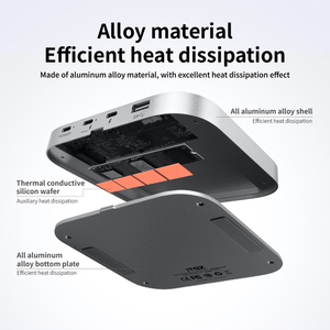 Itgz <span class=keywords><strong>Thunderbolt</strong></span> 3 Docking Station cho MAC studio và Mac mini, Docking Station với NVMe khe <span class=keywords><strong>c</strong></span>ắm (lên đến 2800) Mbps - Product Image 6
