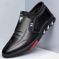 Chaussures habillées formelles pour hommes en PU artificiel antidérapantes avec surpiqûres, collection Printemps-Automne 2025