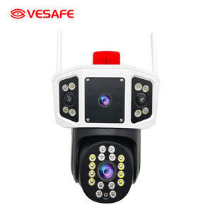 Q618 doppia lente PTZ pistola fotocamera 4MP HD WiFi, rotazione 360 °, monitoraggio Tri-schermo e allarmi Audio/visivi intelligenti - Product Image 1
