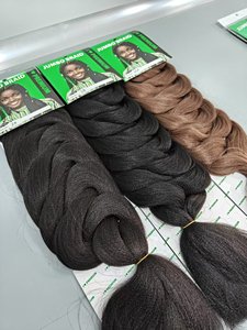 Jumbo bện phần mở rộng tóc 41 inch nhiệt độ cao sợi tổng hợp pre-kéo dài hộp bím tóc bện bện tóc - Product Image 2