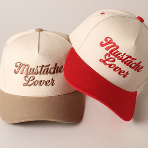 Tùy Chỉnh Thêu 5 Bảng Điều Chỉnh Hat 2 Tone Màu Bóng Chày Cha Snapback Gorros Trống Snapback Mũ Mũ Với Đường Ống Logo - Product Image 5