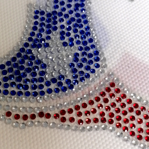 3.4 "bán buôn <span class=keywords><strong>texans</strong></span> sắt trên Rhinestone Dán Truyền nhiệt sửa chữa nóng Rhinestones chuyển Thiết kế đính vá cho mũ <span class=keywords><strong>Tee</strong></span> - Product Image 3