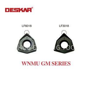 หัวกัดคาร์ไบด์สำหรับ LF6018 WNMU080608EN-GM WNMU060408EN-GM deskar สำหรับการขึ้นรูปด้วยความเร็วสูงมีความเสถียร10ชิ้น MOQ - Product Image 2