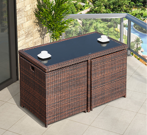 <span class=keywords><strong>Muebles</strong></span> de mimbre para exteriores, mobiliario de mimbre para jardín y Patio, barato, Save Place, restaurante - Product Image 3