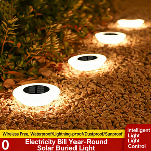 Lampe solaire <span class=keywords><strong>de</strong></span> sol imperméable, nouvelle, pour parc, <span class=keywords><strong>paysage</strong></span>, alimentée par panneau rechargeable, décorative, pour pelouse, sol, allée, jardin - Product Image 4