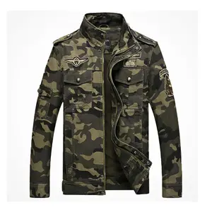 Outdoor Camouflage Jacket Autumn Spring Army Green Cotton Men der Jacket For Men 2021