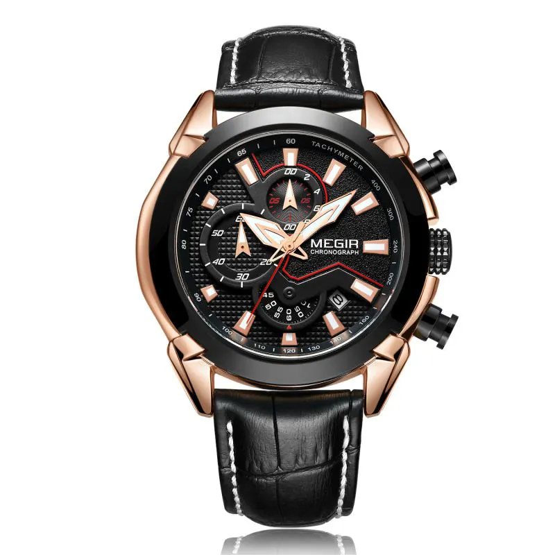 Shenzhen relógio mercado boa aparência megir relógios de marca relogio masculino masculino casual homens relógio de pulso de luxo montres homme