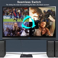 Commutateur 4K HD HDMI KVM 4 Ports HDMI USB commutateur 4x1 HDMI KVM Quad Multiviewer commutateur sans couture